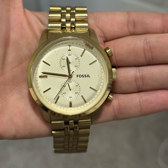 Fossil Gold-Tone Townsman Chronograph Watch - Picture 1 of 3